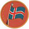 Magnet rubber Icelandic flag