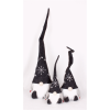 Santa Claus darkgrey with glitter in hat M